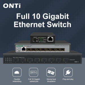 مراجعة مفتاح ONTi Gigabit Ethernet: 8 منافذ SFP+ ، سطح مكتب مفتوح ، L3