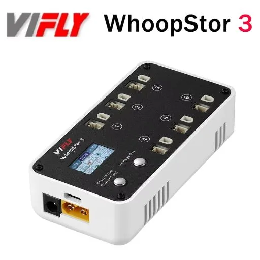 VIFLY WhoopStor 3 V3 - شاحن 6 بطاريات ليبو 1S
