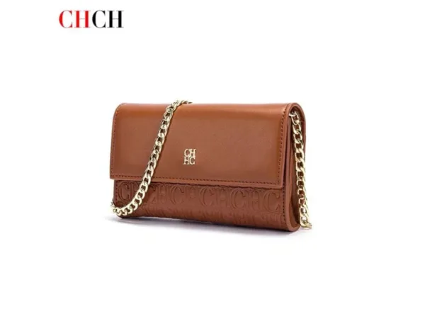 حقيبة كتف نسائية CHCH بني بسلسلة مغناطيسية أنيقة
