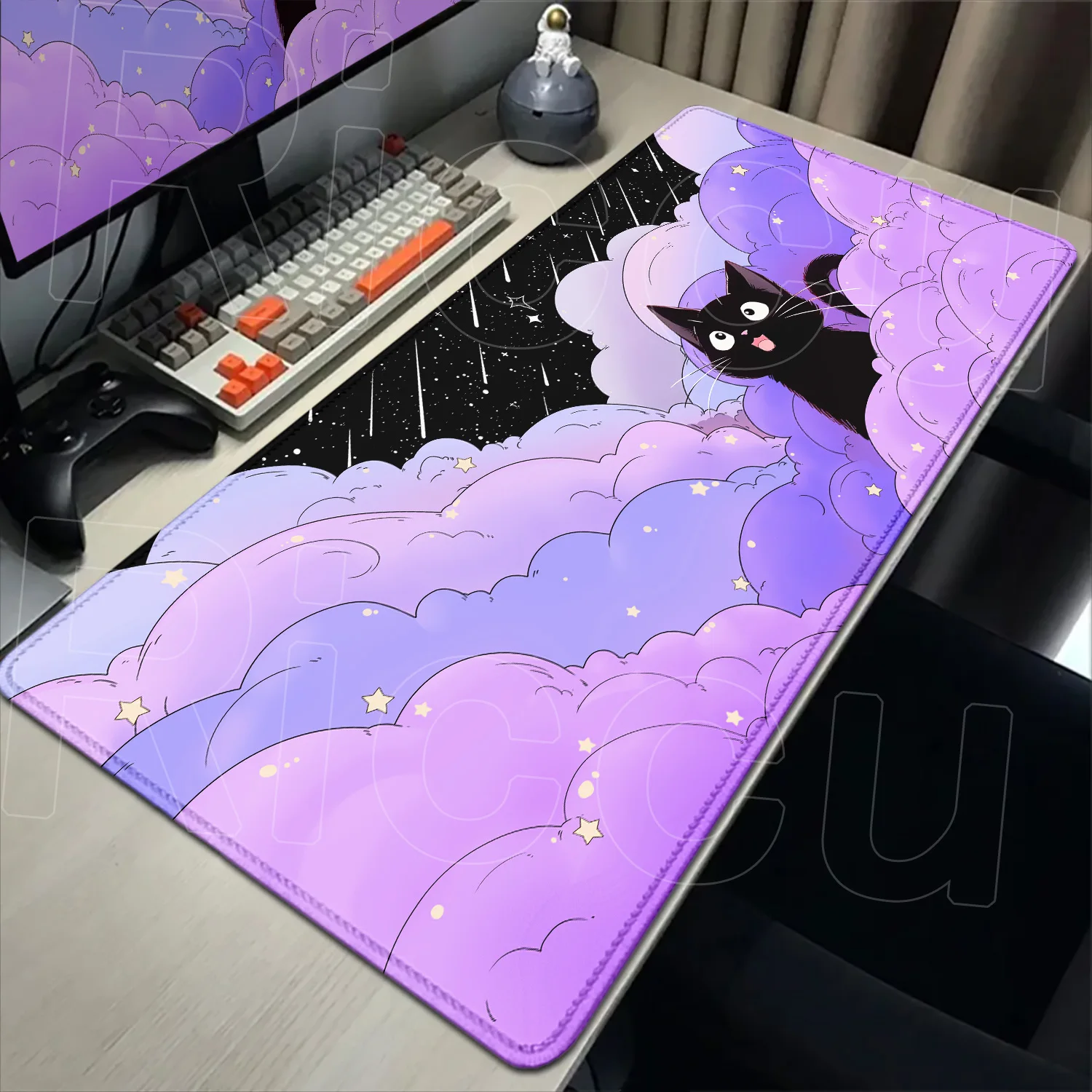 ماوس وسادة لطيف بتصميم قطط سوداء