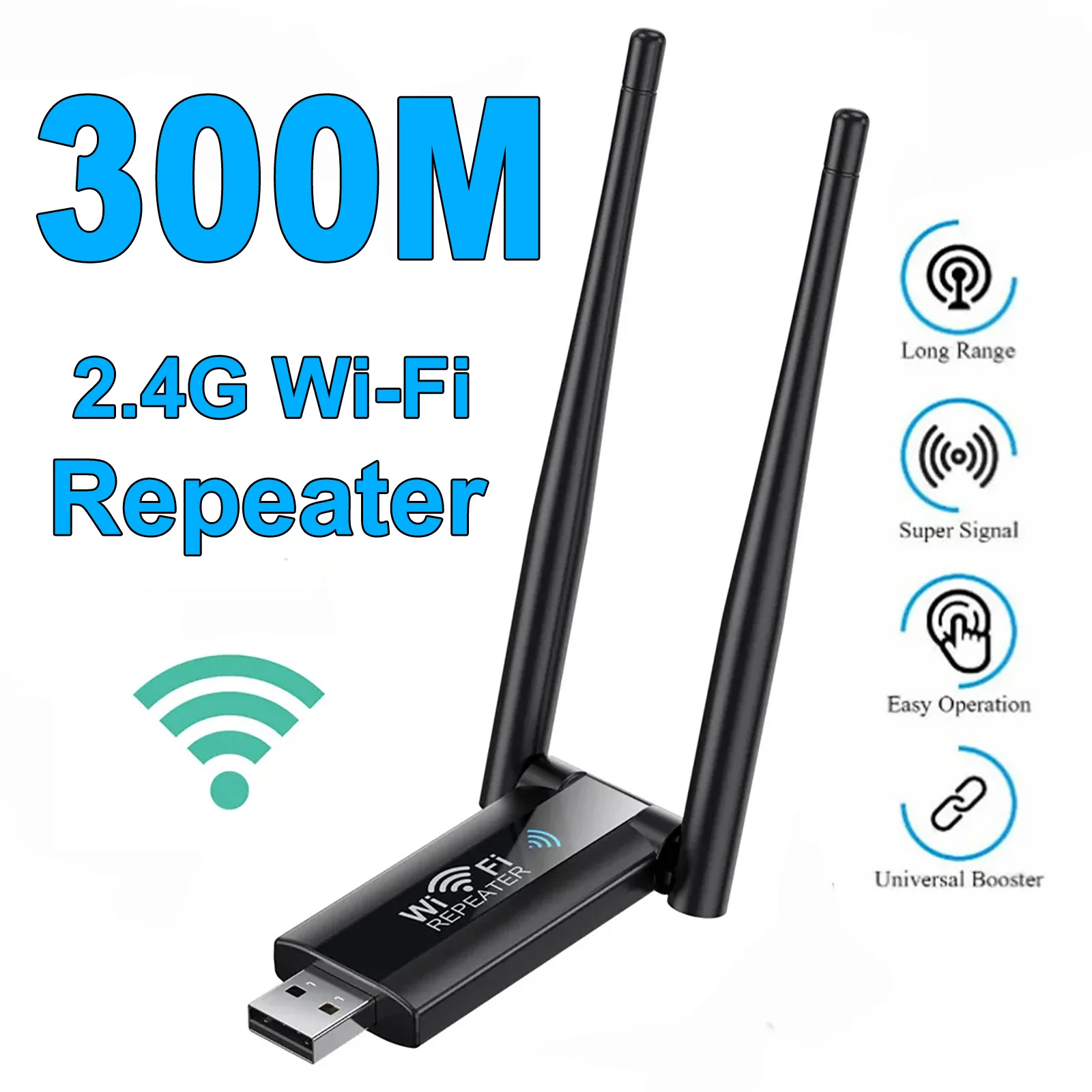 موسع واي فاي USB بسرعة 300Mbps