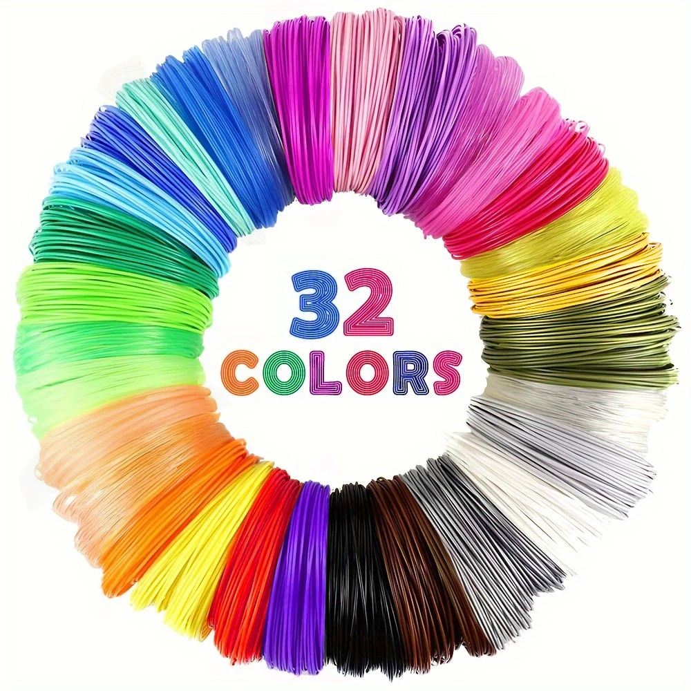 32 لون من خيوط القلم ثلاثي الأبعاد