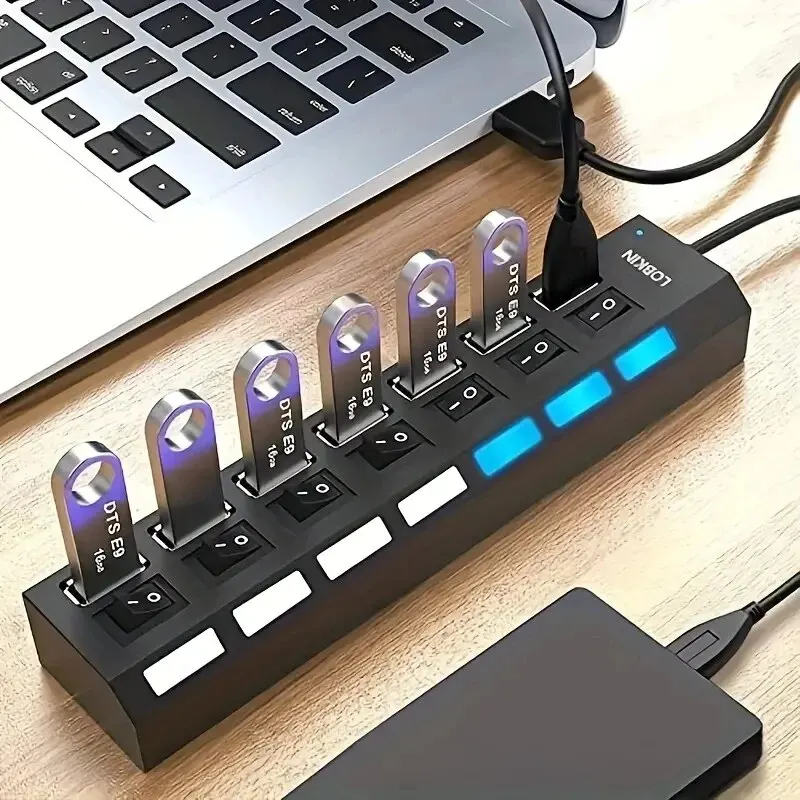 موزع USB متعدد المنافذ عالي السرعة