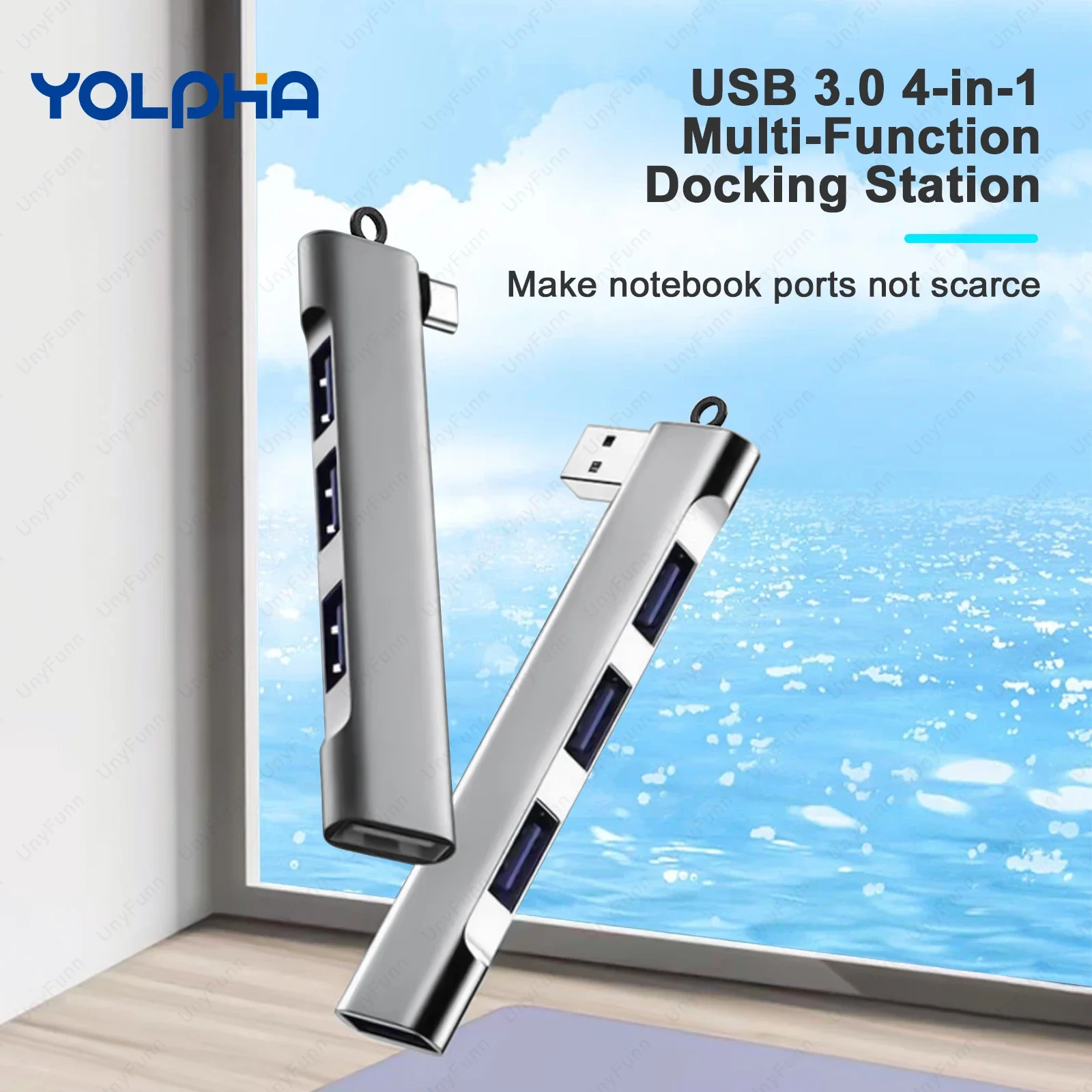 HUB مع 4 منافذ USB 3.0 عالية السرعة