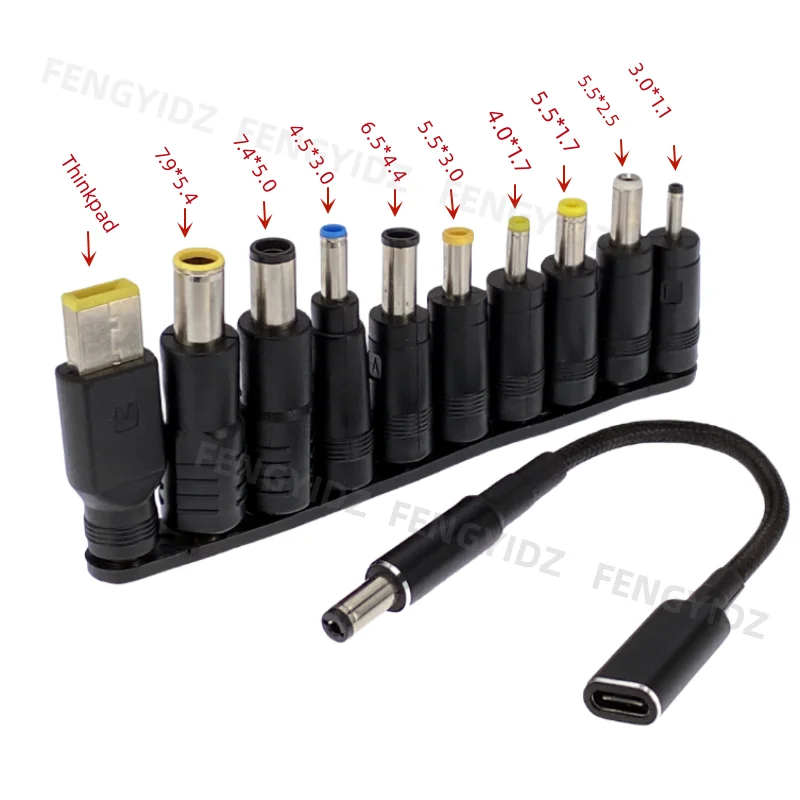محول طاقة USB نوع C 65 واط