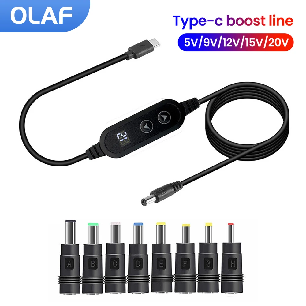 كابل شحن قوي USB C إلى تيار مستمر