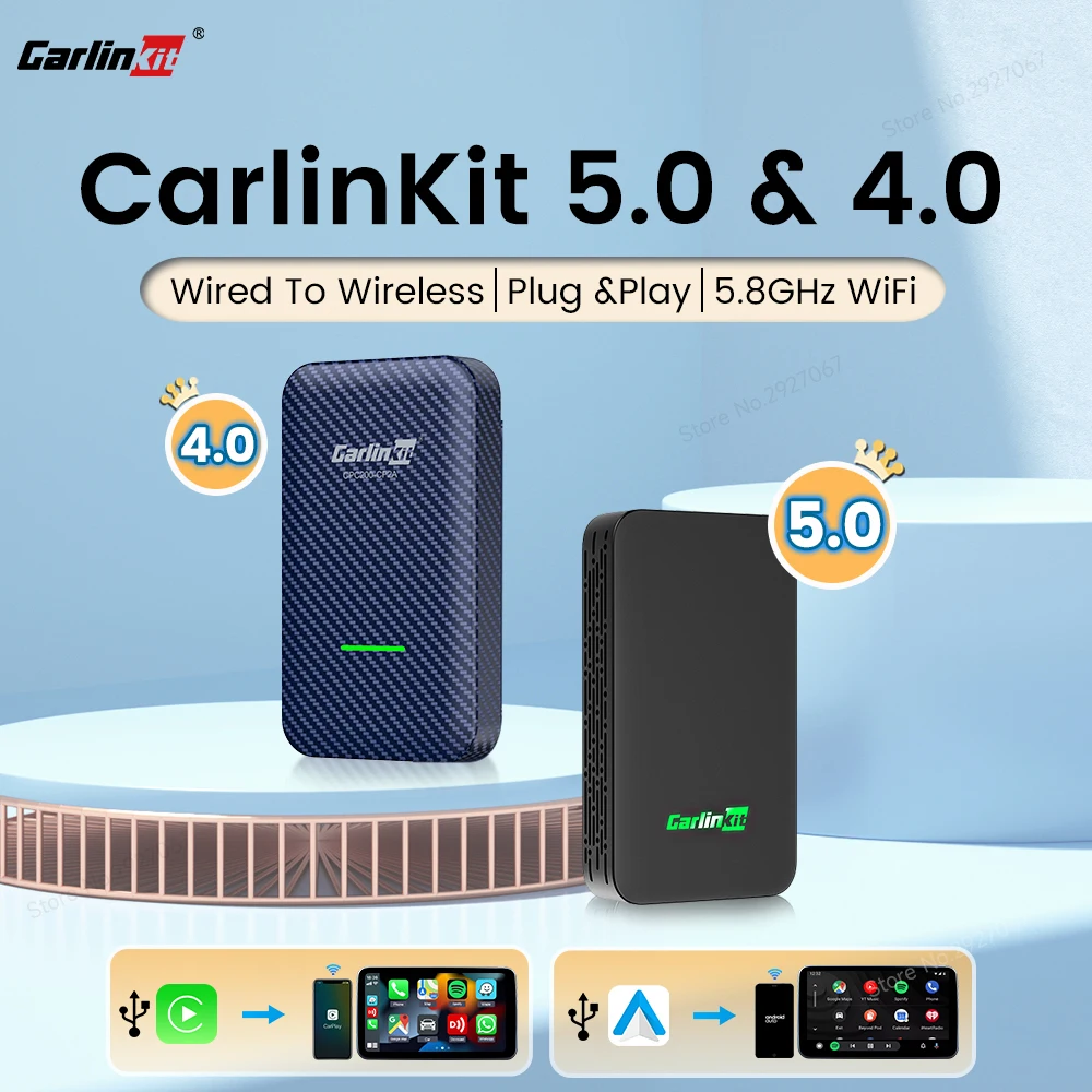 محول CarPlay اللاسلكي CarlinKit 5.0