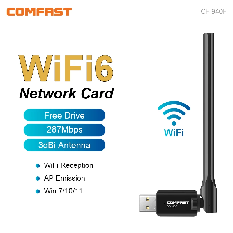 محول واي فاي USB Comfast Wifi 6