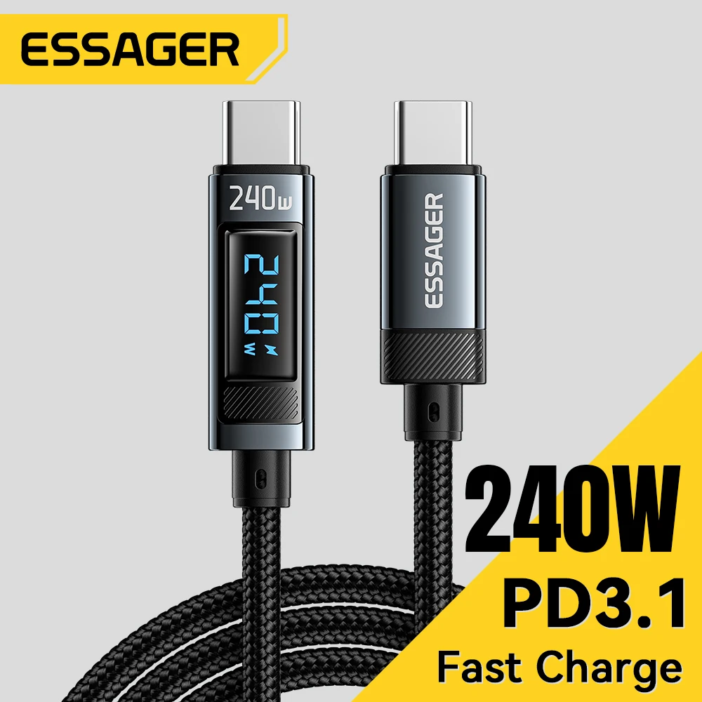 كابل شحن سريع 240 واط USB-C إلى USB-C