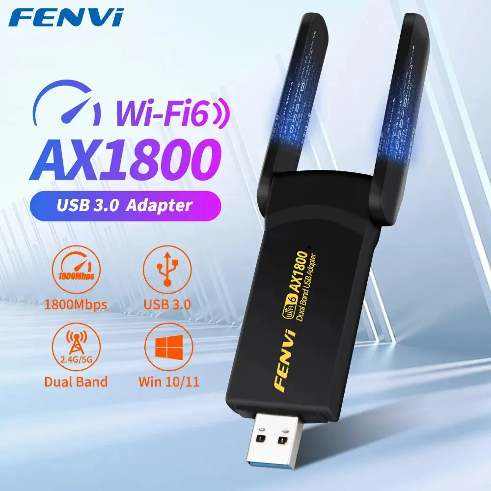 مهايئ فاي فاي 6 USB ثنائي النطاق