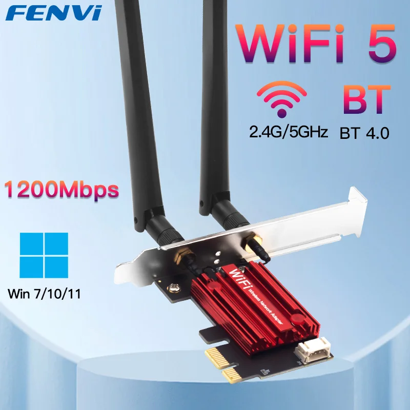 هل يدعم محول لاسلكي FENVI WiFi 5 ci-e AC1200 تقنية البلوتوث؟