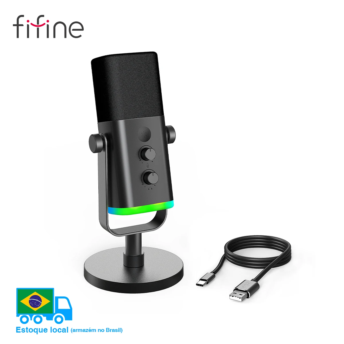 ميكروفون FIFINE ديناميكي مع USB/XLR