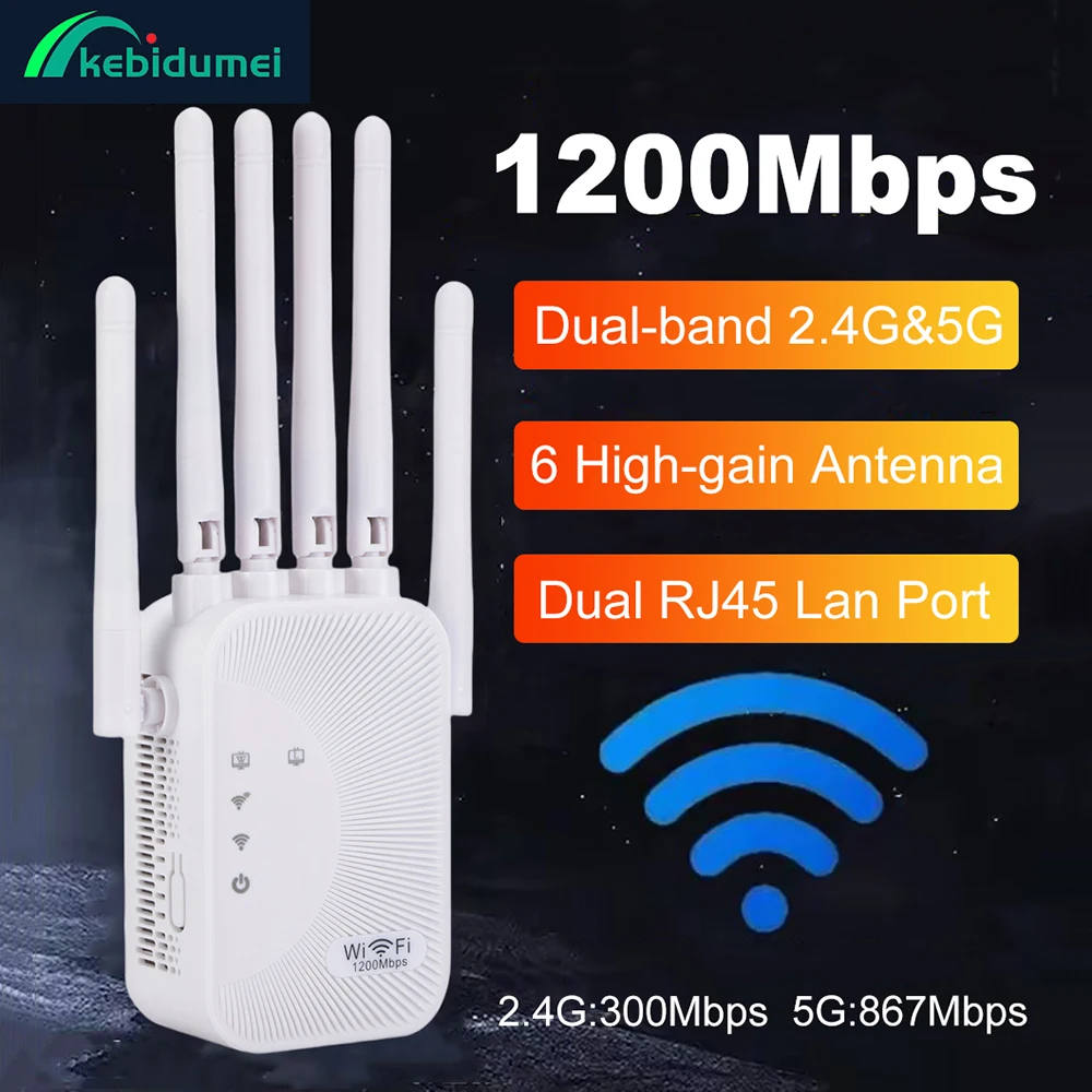 موسع واي فاي 1200Mbps من Kebidumei