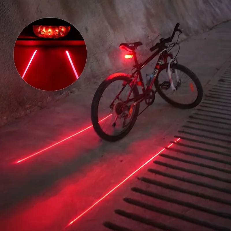 مراجعة أضواء LED للدراجة: 2 ليزر و5 LED مقاومة للماء لتحذير السلامة