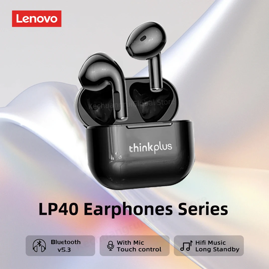 سماعات لينوفو LP40Pro اللاسلكية بالبلوتوث