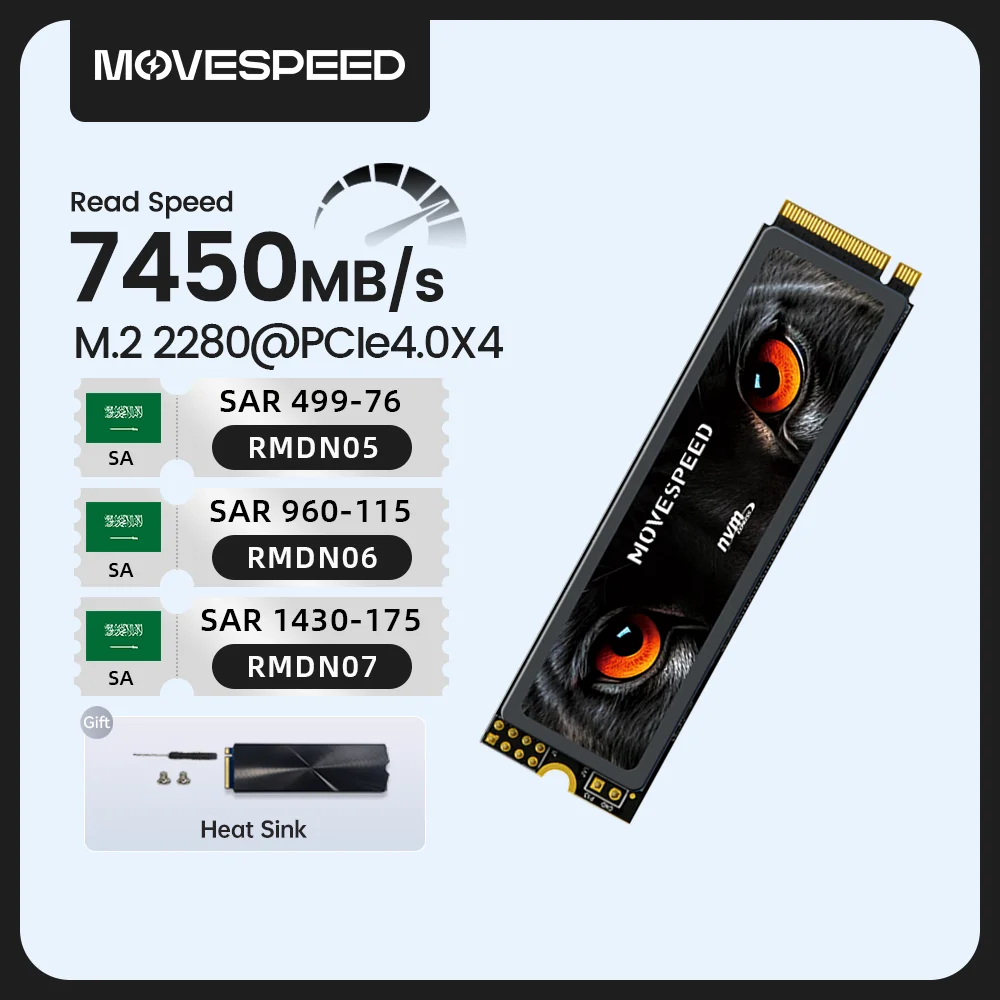 قرص صلب داخلي MOVESPEED SSD 4 تيرا بايت