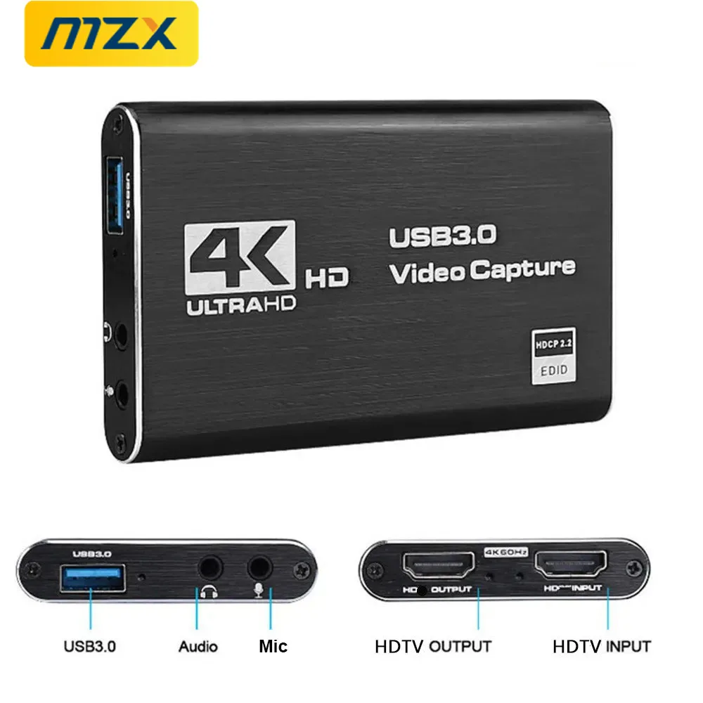 صندوق بطاقة التقاط الفيديو MZX بدقة 4K