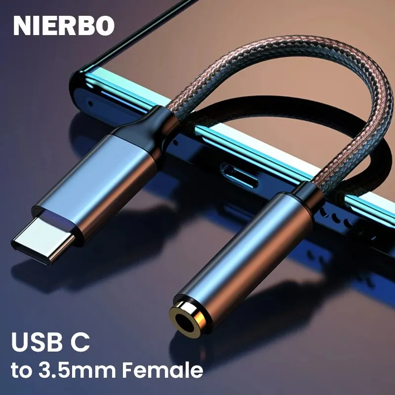 محول NIERBO USB-C إلى 3.5 ملم