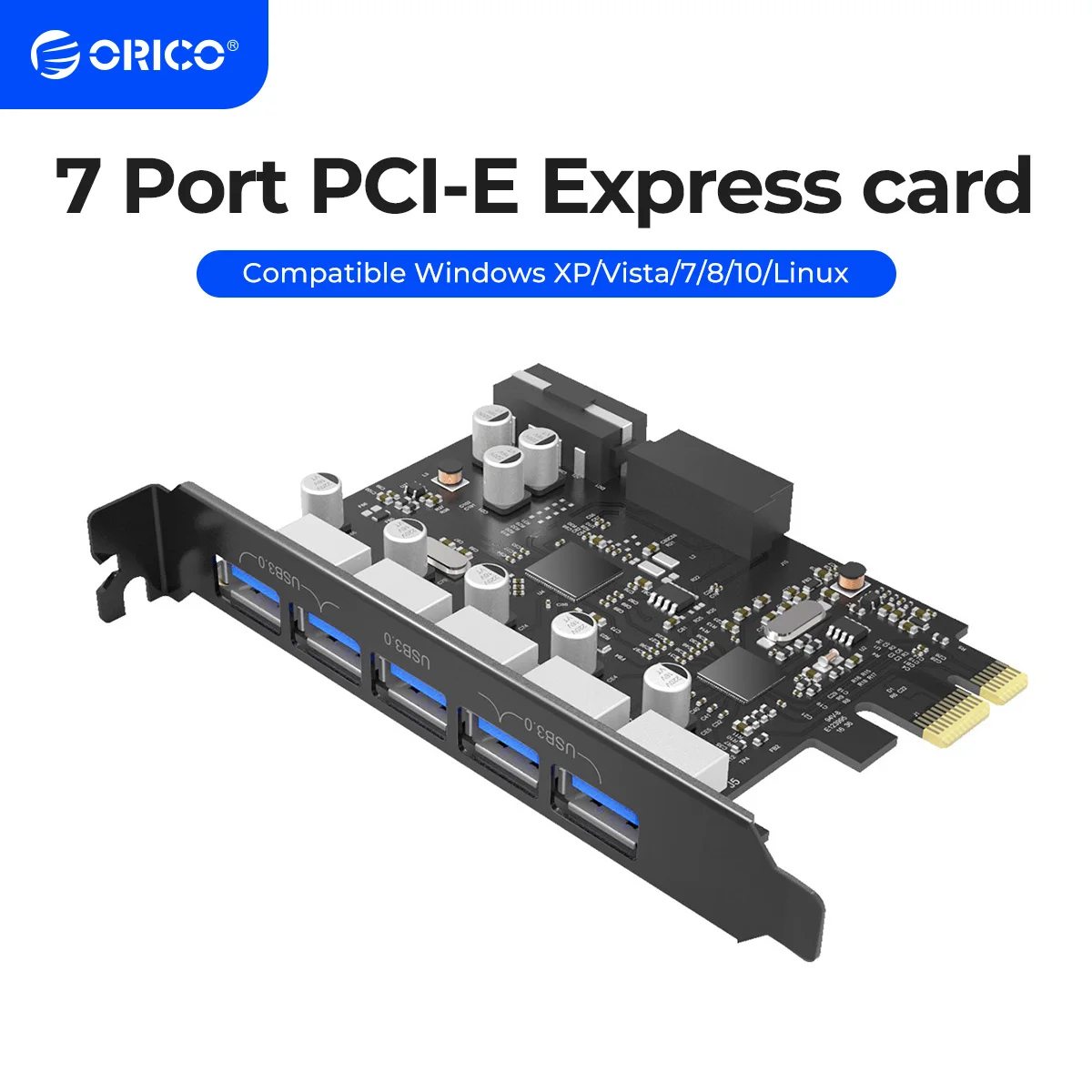 بطاقة ORICO Express 7 منافذ USB 3.0