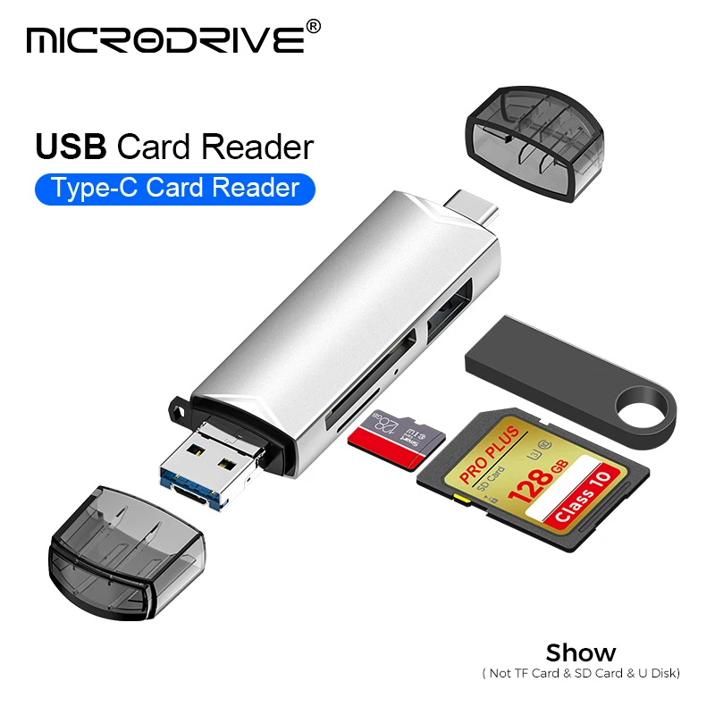 قارئ بطاقات 6 في 1 USB-C