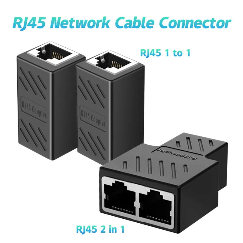 محوّل RJ45 Cat6 Cat5e للإيثرنت