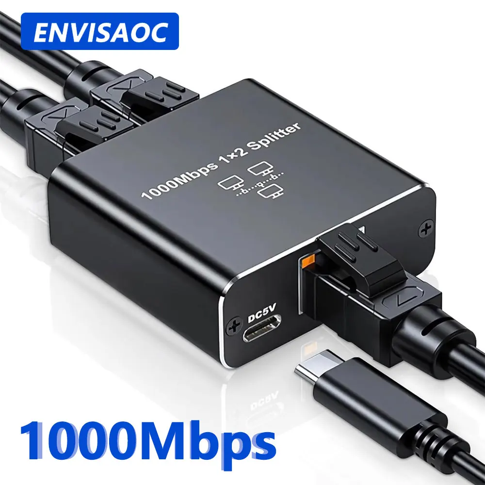 محول إيثرنت جيجابت RJ45 المزدوج