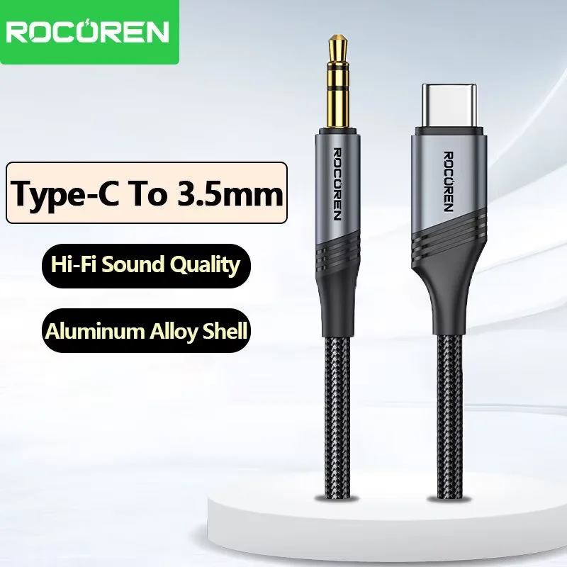 كابل صوت Rocoren نوع C إلى 3.5 مللي متر