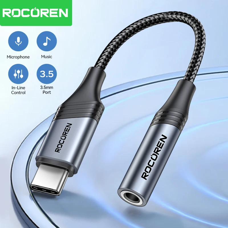 محول Rocoren USB C إلى 3.5 ملم