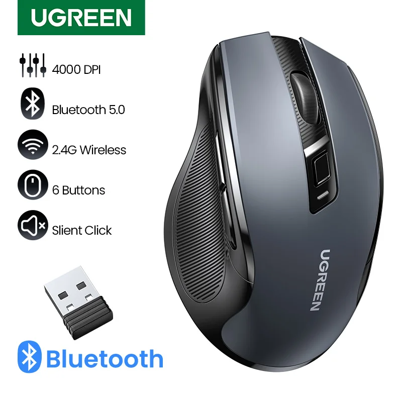 ماوس لاسلكي مريح وساكن من Ugreen