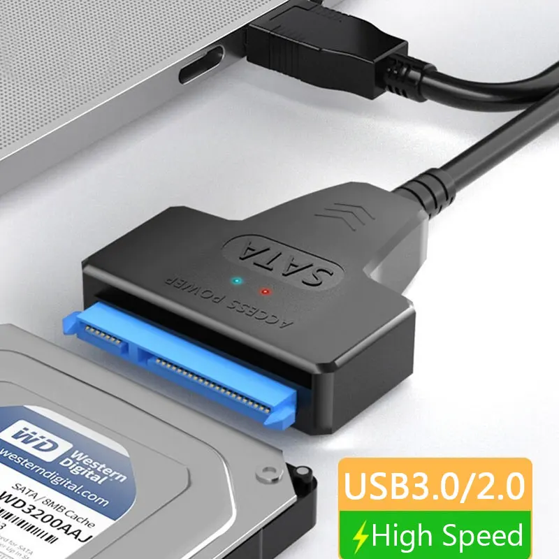 كابل SATA إلى USB 3.0 عالي السرعة