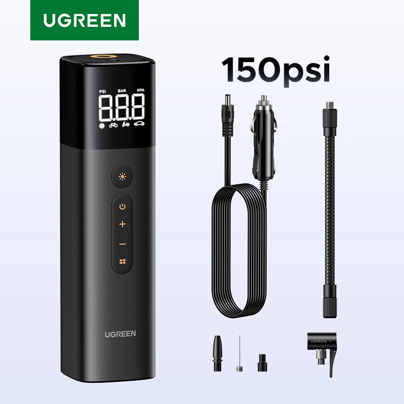 مضخة هواء UGREEN للسيارات والدراجات النارية