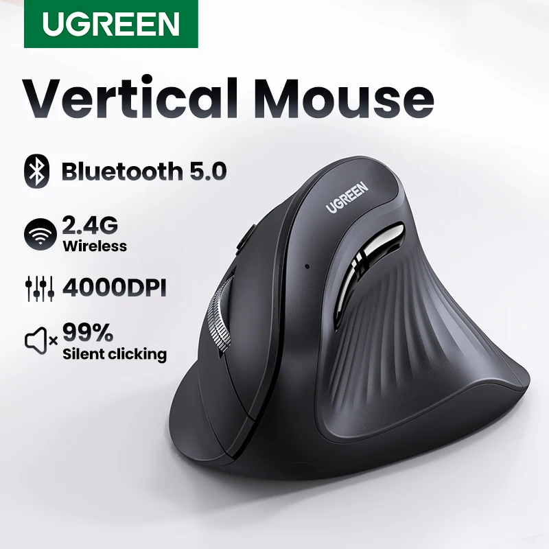 ماوس عمودي لاسلكي UGREEN 4000 DPI