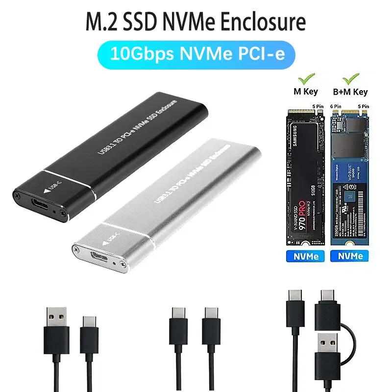 غلاف محمول SSD NVME USB3.1