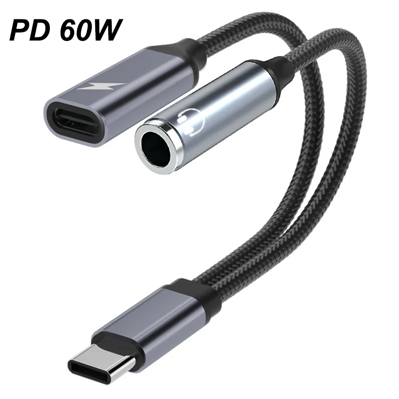 محول USB C مع مقبس سماعة رأس