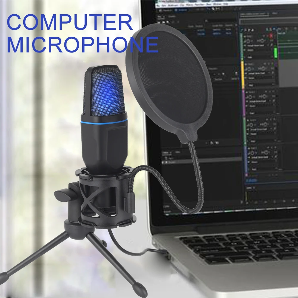 ميكروفون USB RGB لتسجيل البودكاست