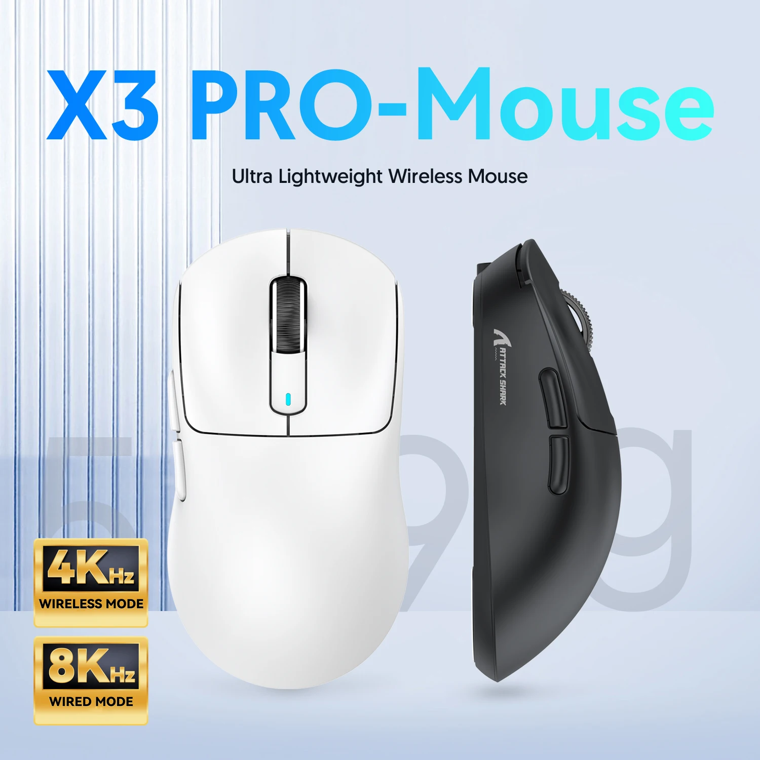 ماوس بلوتوث للألعاب X3 خفيف الوزن