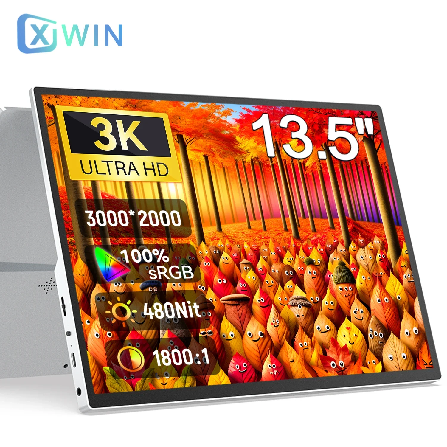 شاشة XOWIN المحمولة 13.5 بوصة للألعاب