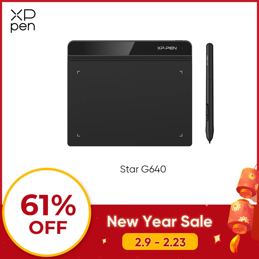 لوح رسم رقمي XPPen Star G640
