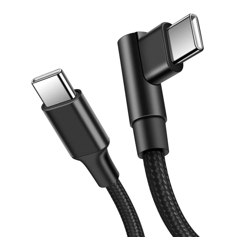 كابل شاحن USB C مع كوع 90 درجة