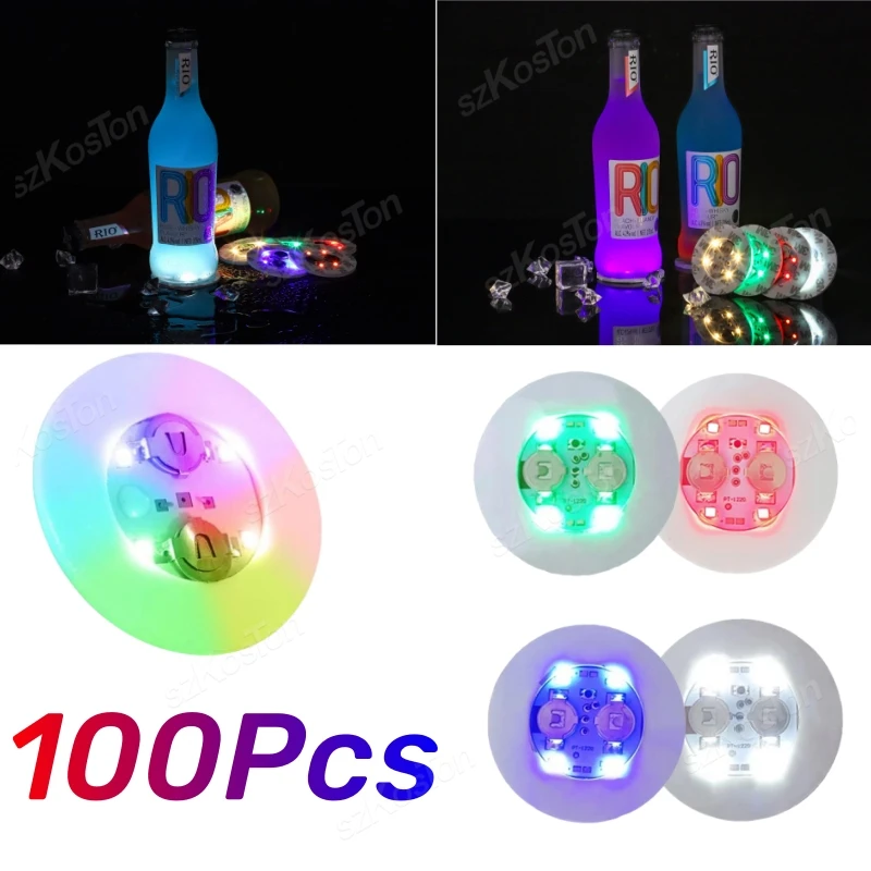 زجاجات LED مضيئة للكوسترات وأكواب الحفلات