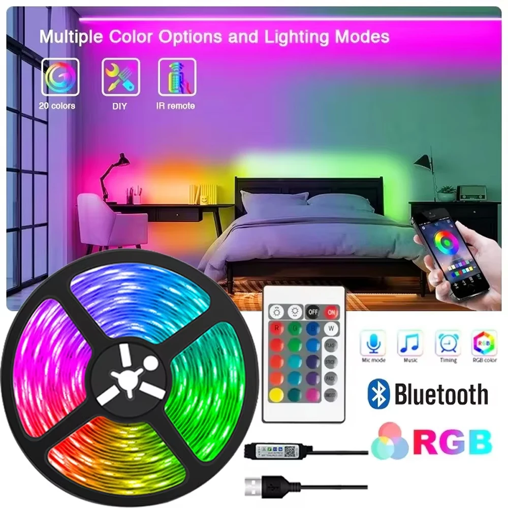 أضواء LED مرنة مع تحكم بلوتوث
