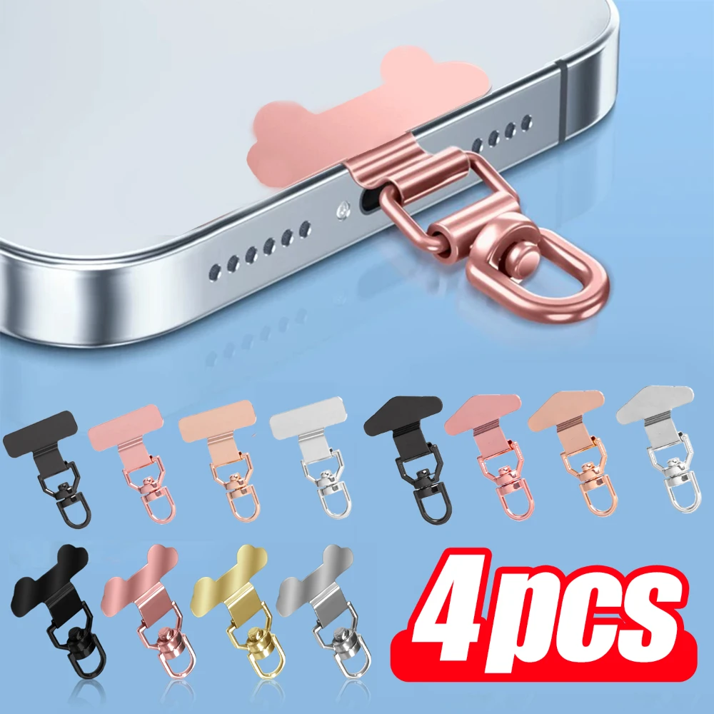 360° Stainless Steel Phone Tether Clips