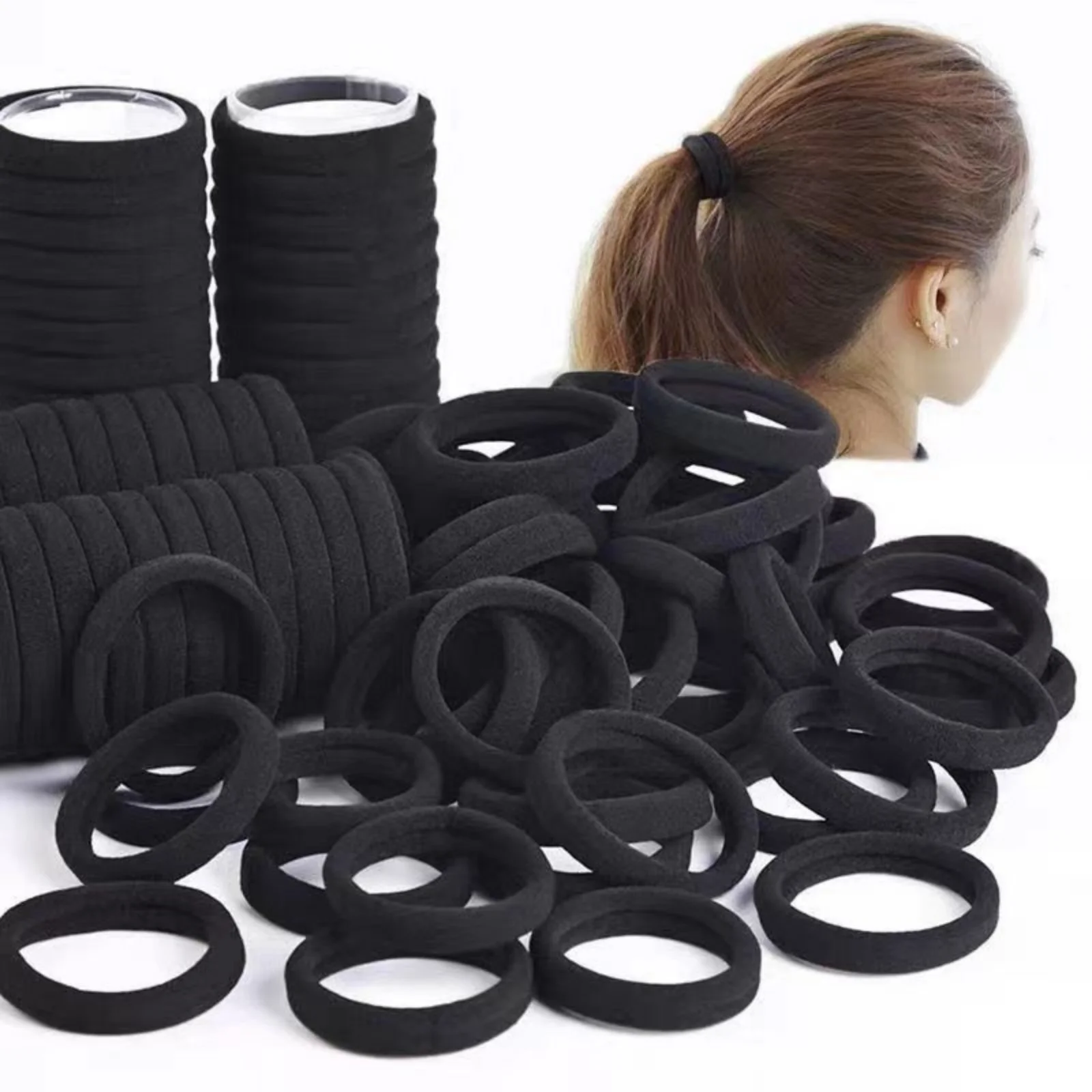 Elastic Black Headbands for Hair Styling