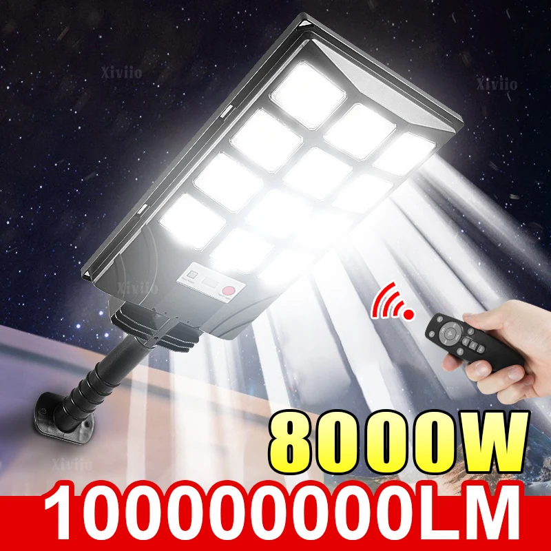 ضوء شمسي LED قوي 8000 واط