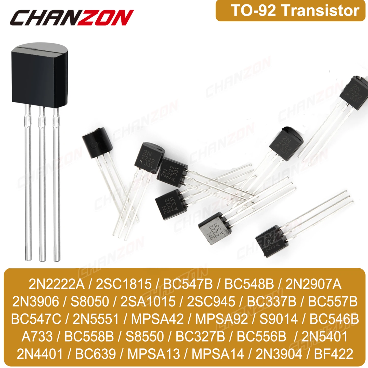 100PCS Variety NPN PNP Transistor Set