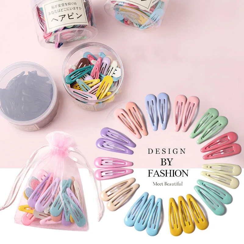 Cute Colorful Waterdrop Hairpins for Kids