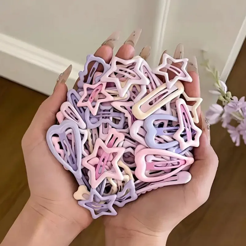 Mixed Pack of Pink Heart and Bow Clips