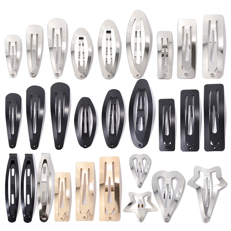 Waterdrop Shape Alloy Hair Clip Set