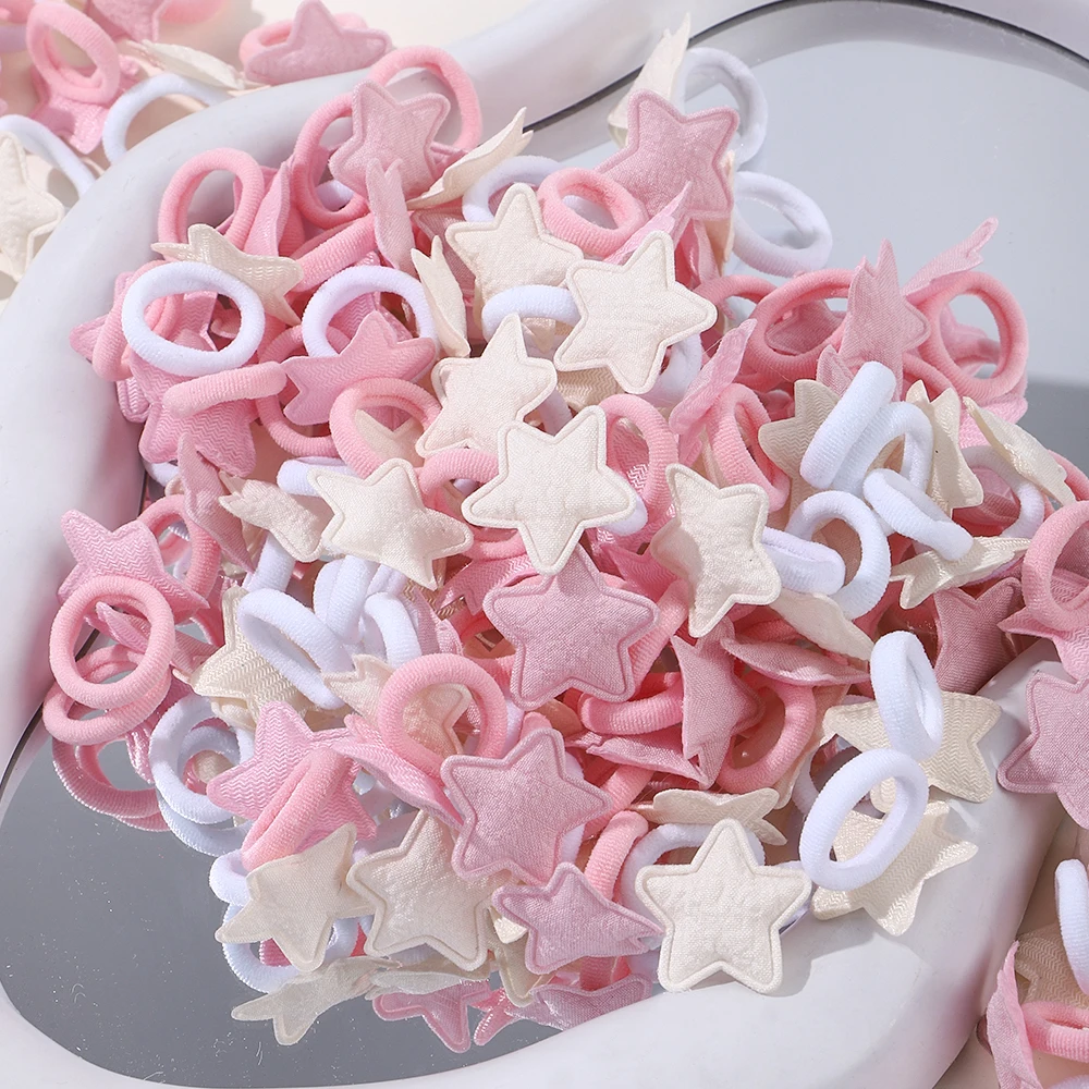Heart Star Hair Loop Rubber Bands