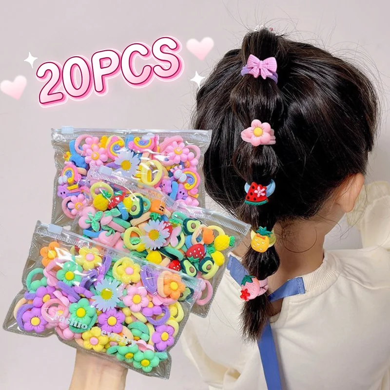 Cute Cartoon Rubber Hair Bands for Kids